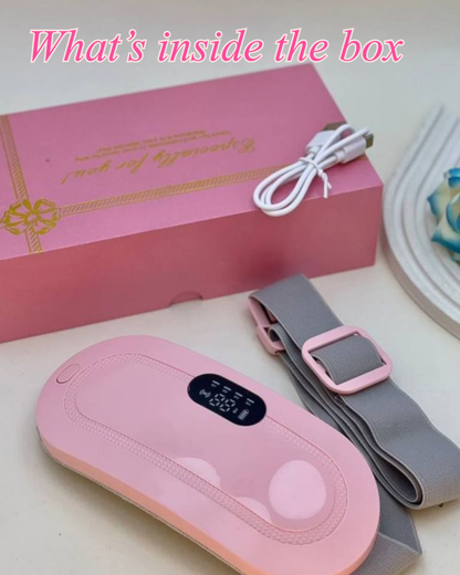 Digital Period Heating Pad & Vibrating Belt | Fast Relief for Menstrual Cramps