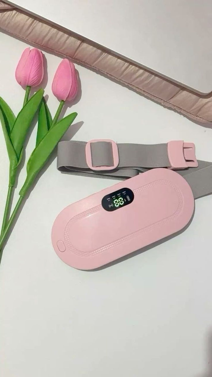 Digital Period Heating Pad & Vibrating Belt | Fast Relief for Menstrual Cramps