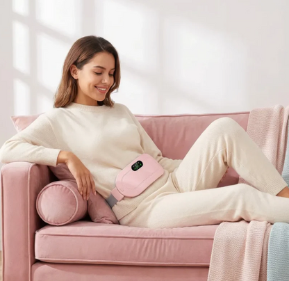 Digital Period Heating Pad & Vibrating Belt | Fast Relief for Menstrual Cramps