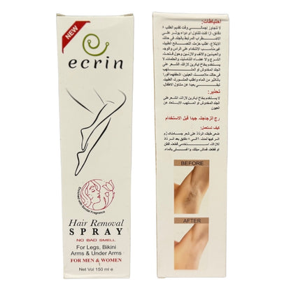 New Ecrin Hair Removal Foaming Spray - Advance Formula with Refreshing Fragrance (100ml)