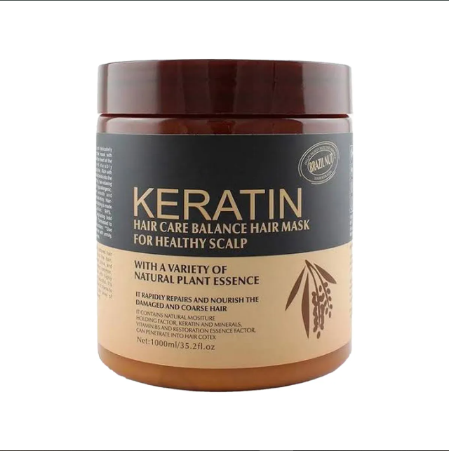 Keratin Hair Mask for Frizz Control & Damage Repair – Deep Conditioning Treatment | 500ml | For All Hair Types