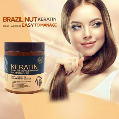 Keratin Hair Mask for Frizz Control & Damage Repair – Deep Conditioning Treatment | 500ml | For All Hair Types