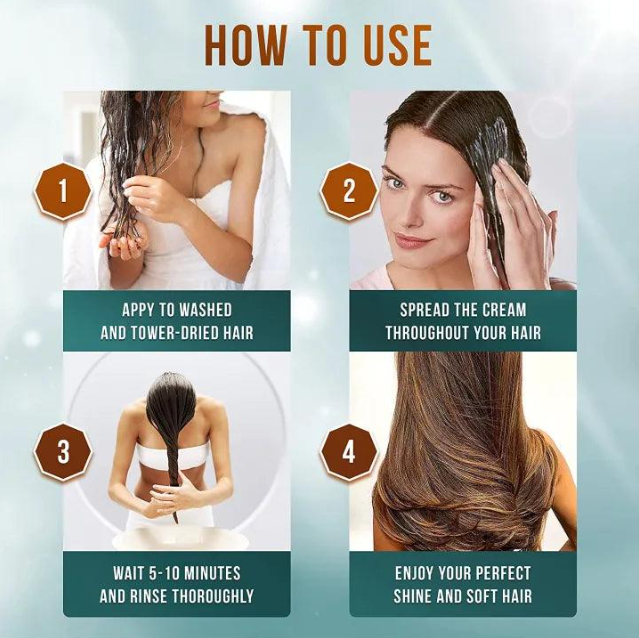 Keratin Hair Mask for Frizz Control & Damage Repair – Deep Conditioning Treatment | 500ml | For All Hair Types