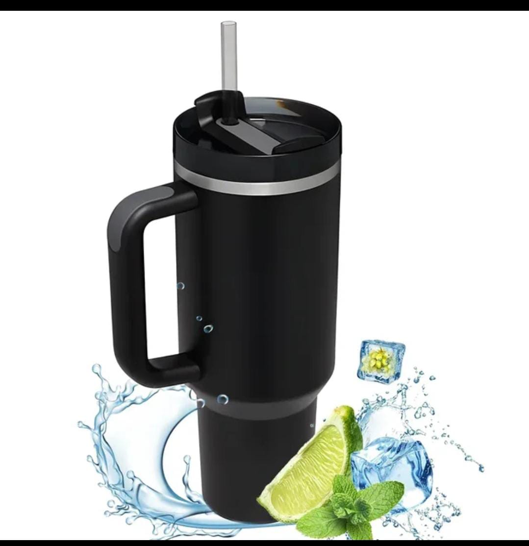 1200 ml Tumbler with Handle Straw