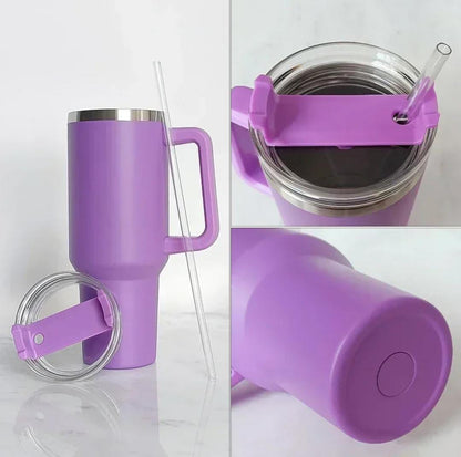 1200 ml Tumbler with Handle Straw