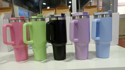 1200 ml Tumbler with Handle Straw